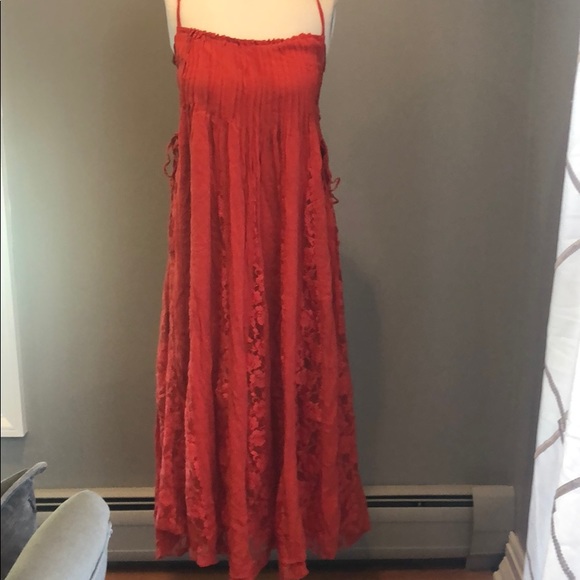 Free People Victorian Sundress Lace flowy dress - Picture 4 of 8